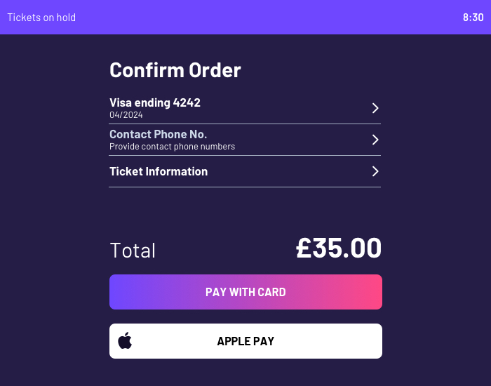 club global payment screenshot