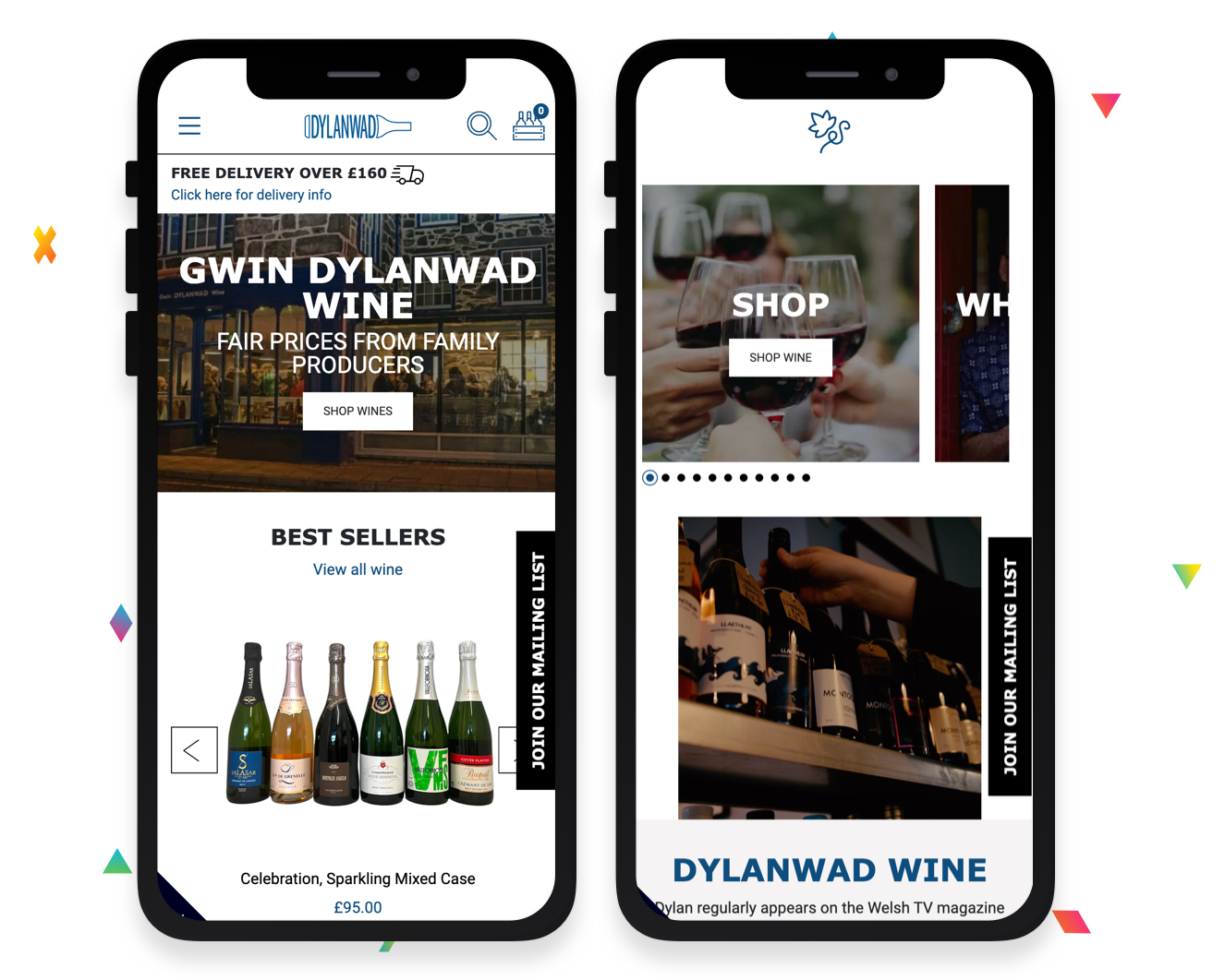 dylanwad mobile view