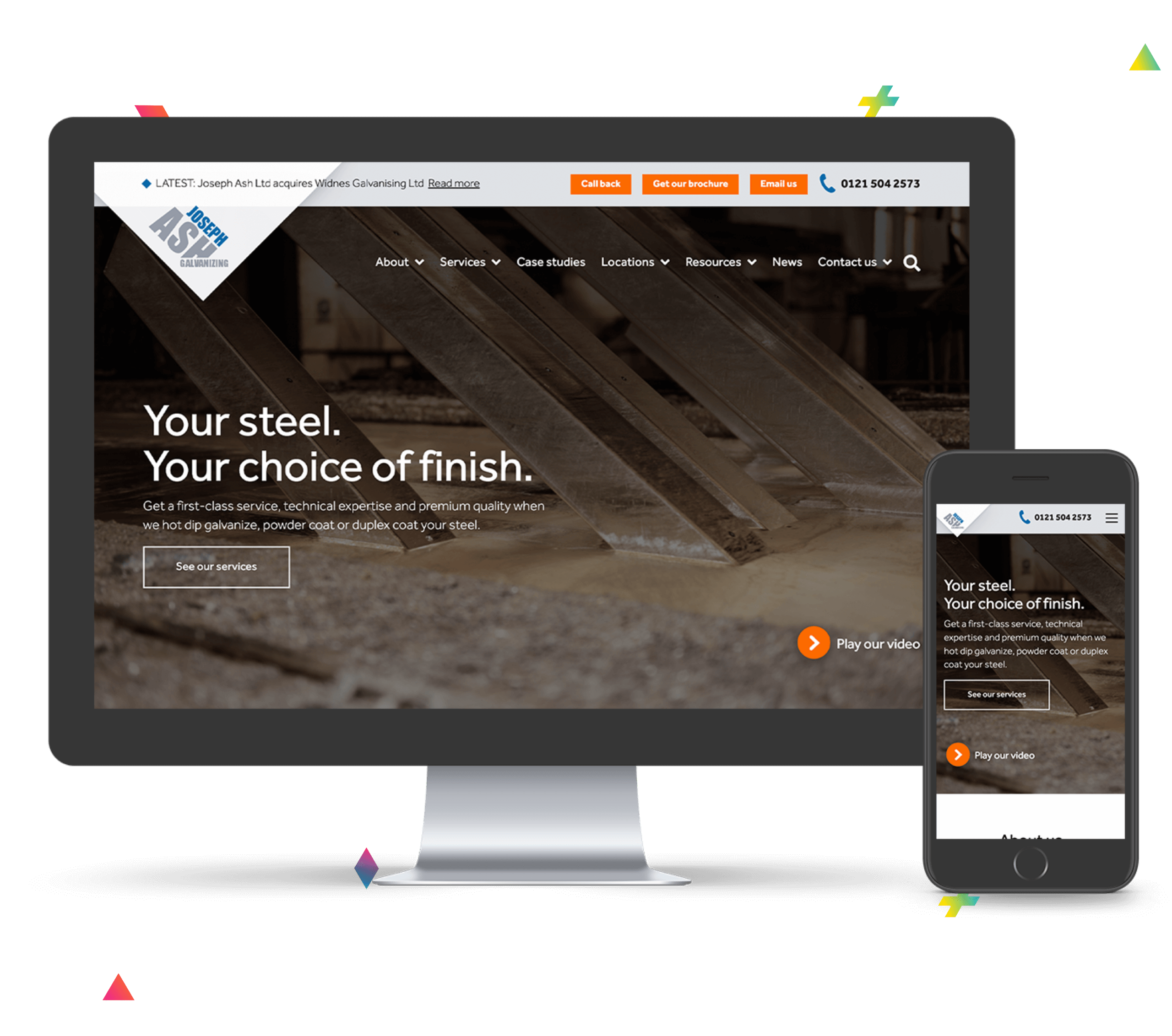 Joseph Ash website design and development