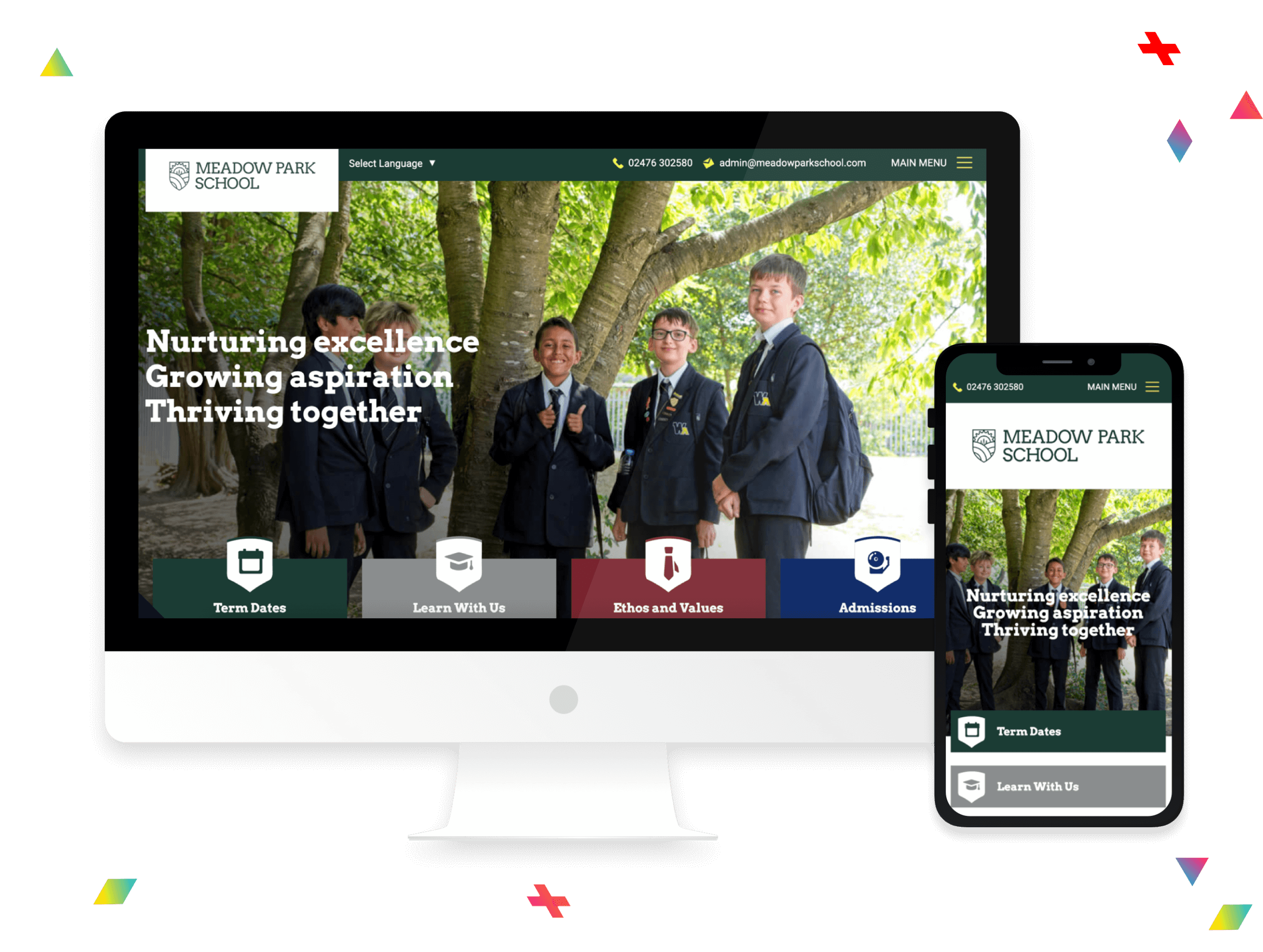 Meadow Park school website