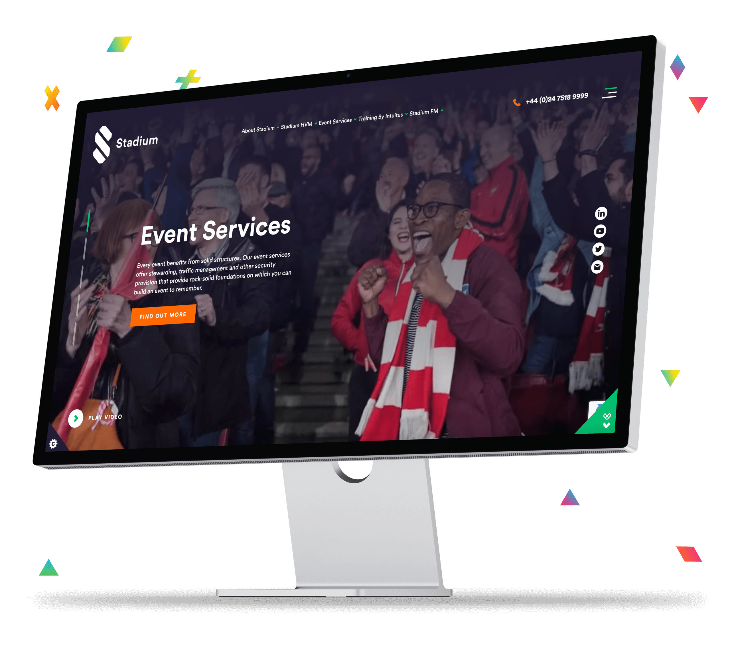 Stadium website design and development