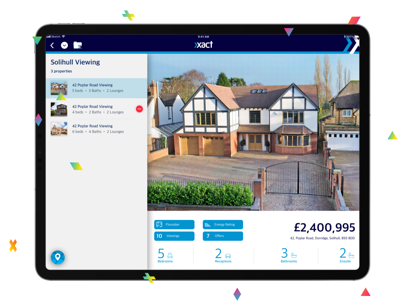 Xact app on tablet