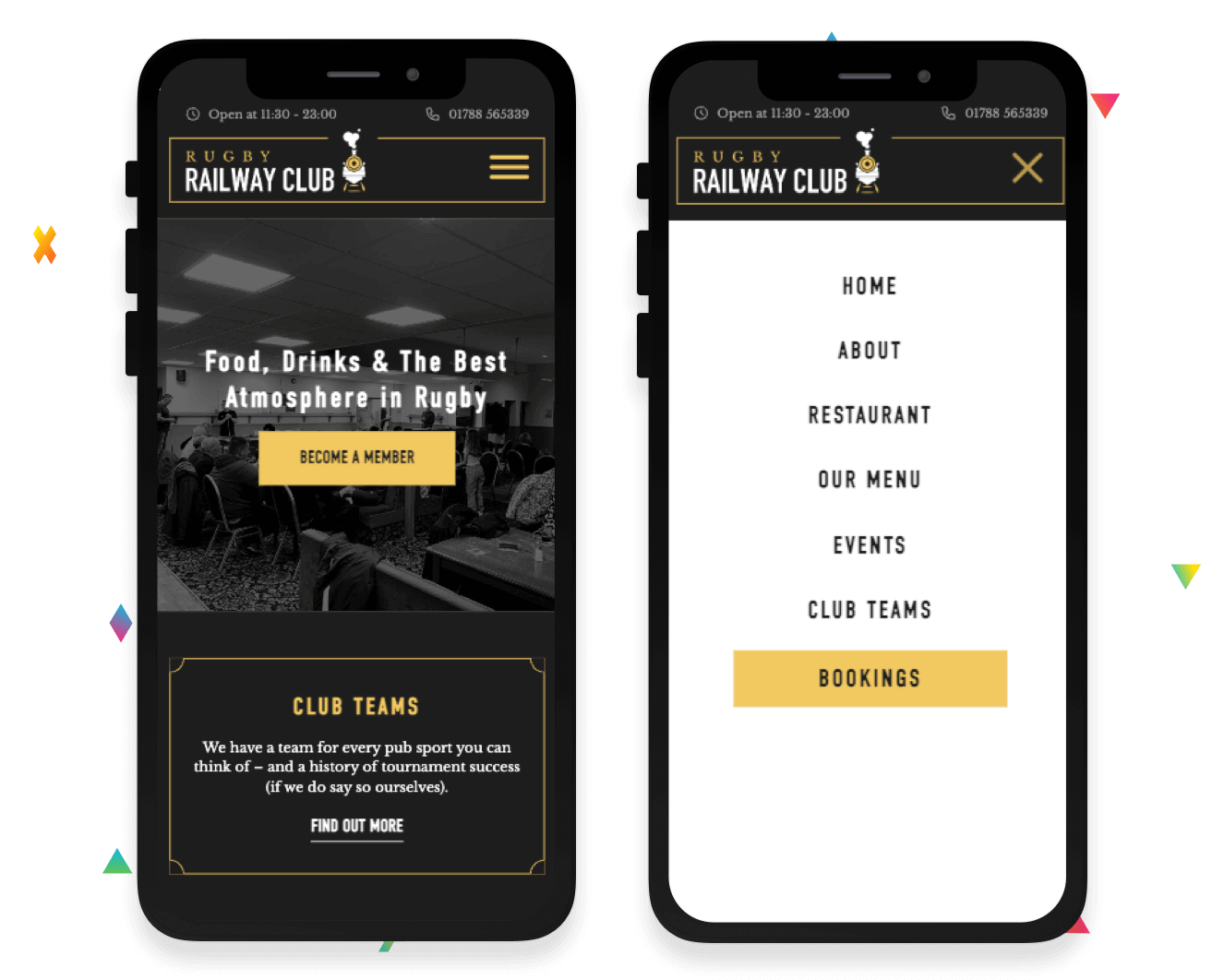 rugby railway mobile site